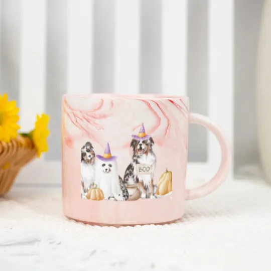 Discover Australian Shepherd Halloween  Marble Mugs