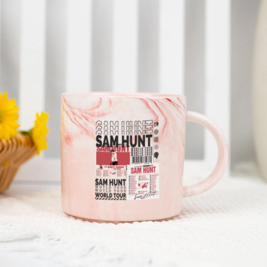 Discover Sam Hunt Music Marble Mugs 90s Y2K Merch Vintage Marble Mugs