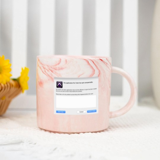 Discover Pro Tools has Quit Unexpectedly Merchandise Marble Mugs