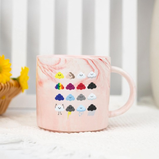 Discover Rain Drops Cloud Rainy Wet Clouds Cloudy Day Mood Marble Mugs