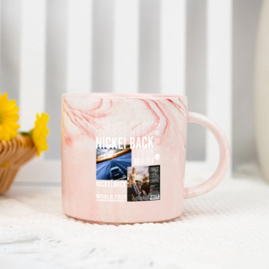Discover Nickelback Music Marble Mugs, Merch Vintage Get Rollin' Tour 2023 Marble Mugs