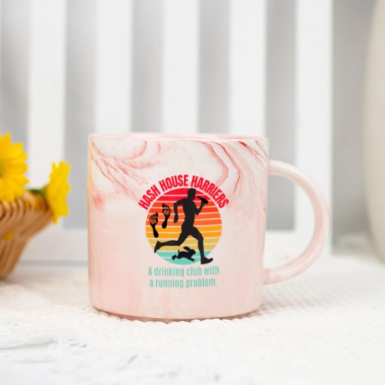 Discover Hash House Harriers T 3 Marble Mugs