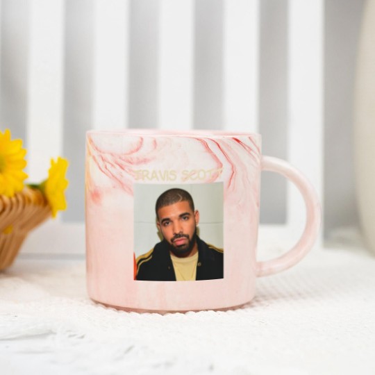 Discover Travis Drake | Rapper Funny Meme Marble Mugs Oddly Specific