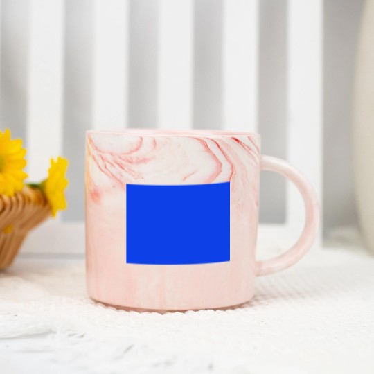 Discover "Blue Square" design Marble Mugs