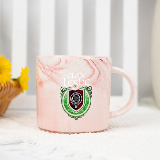 Discover Clan Leslie Scottish Tartan Marble Mugs