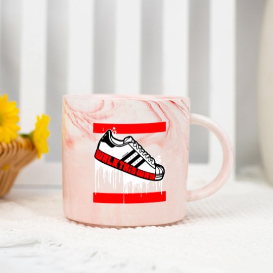 Discover Walk This Way Drip: Men's Graphic Marble Mugs