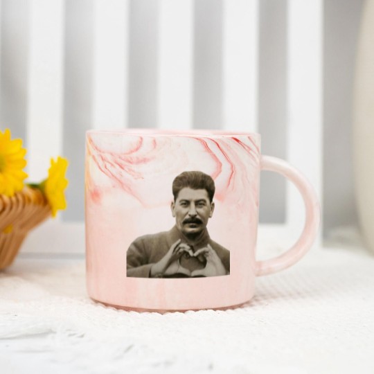 Discover Stalin Heart Hands Marble Mugs