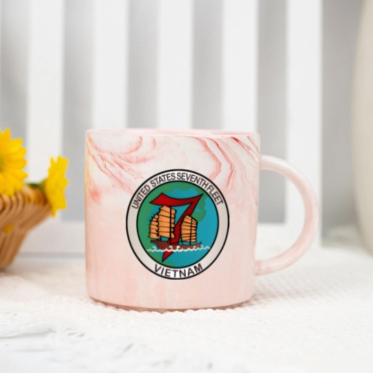 Discover Navy United States Seventh Fleet Vietnam Marble Mugs