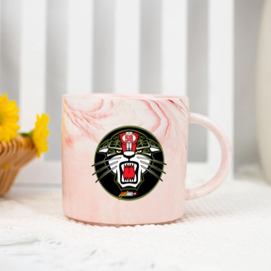 Discover Marco Simoncelli Tiger Logo Marble Mugs