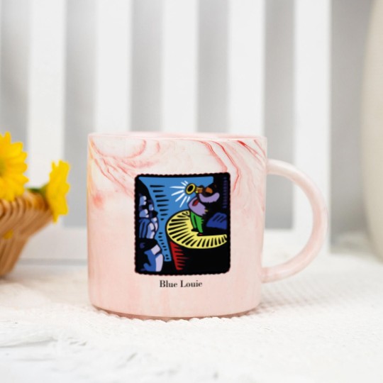 Discover Chandler Blue Louie Marble Mugs