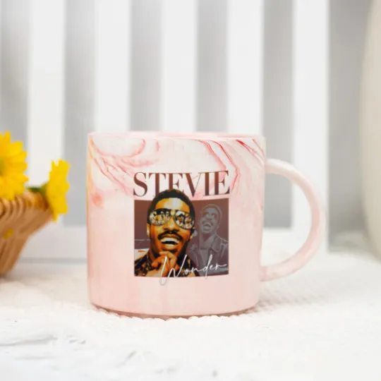 Discover Stevie Wonder Vintage Unisex Marble Mugs stevie wonder Marble Mugs