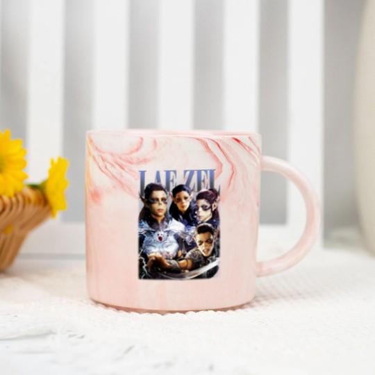 Discover Vintage 90s Style Lae'zel - Baldurs Gate 3 Gift For Fan Unisex Marble Mugs S-5XL