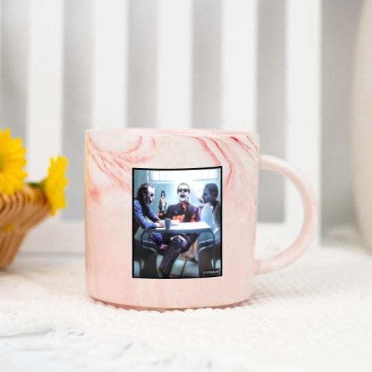 Discover Joker Evolution Heith Ledger Jack Nicholson Jared Leto Marble Mugs