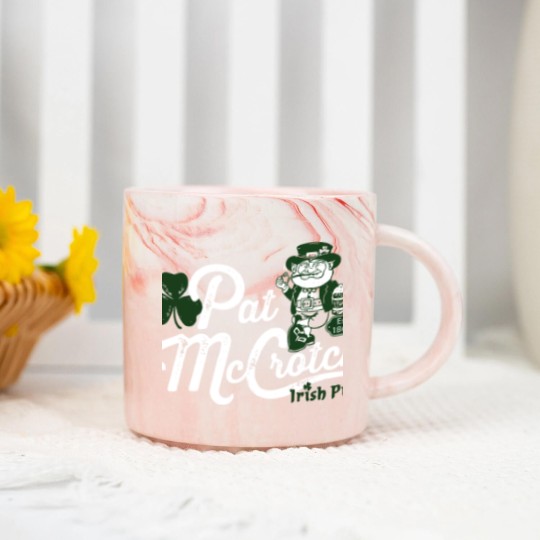 Discover Pats Mccrotch Irish Pub Leprechaun Funny St Patricks Day Marble Mugs