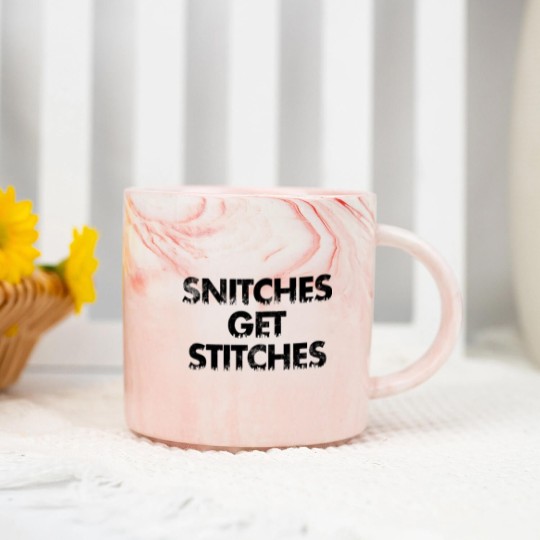 Discover Snitches get Stitches - Snitches Get Stitches - Marble Mugs
