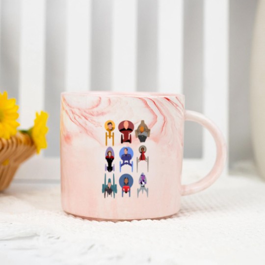 Discover Trek ships & captains 2021 Marble Mugs
