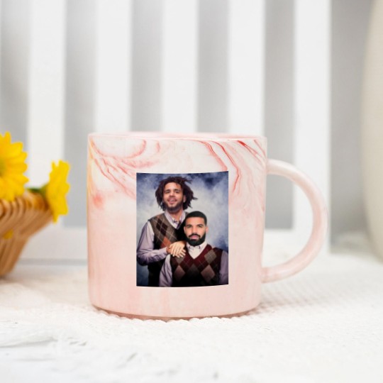 Discover Drake J Cole Marble Mugs -Vintage 90s Marble Mugs- Retro Rap Vintage 90S Y2k Bootleg Marble Mugs