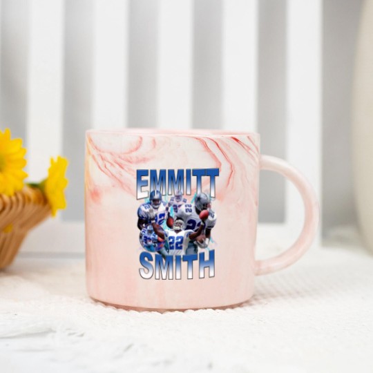 Discover Vintage 90s Graphic Style Emmitt Smith Marble Mugs, Emmitt Smith Marble Mugs, Sport Marble Mugs