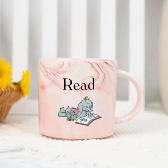 Discover It's A Good Day To Read Book - Elephant And Piggie Comic - Marble Mugs