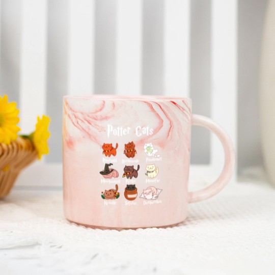 Discover Potter Cats Harry Pawter Classic Marble Mugs