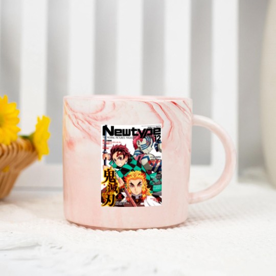 Discover Newtype Kimetsu Magazine Marble Mugs