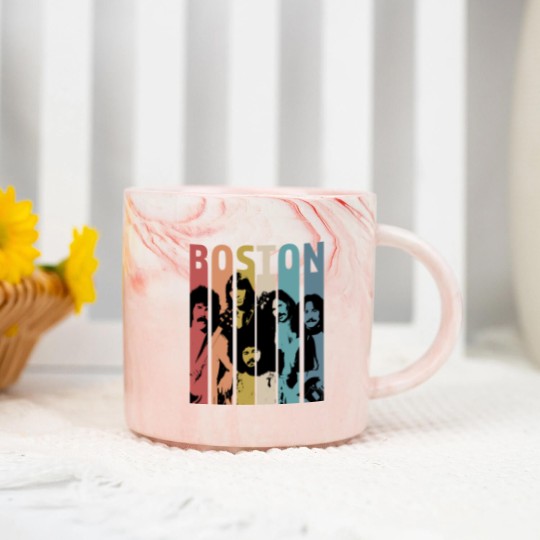 Discover Vintage Retro Boston Band Marble Mugs, Boston Band Gift