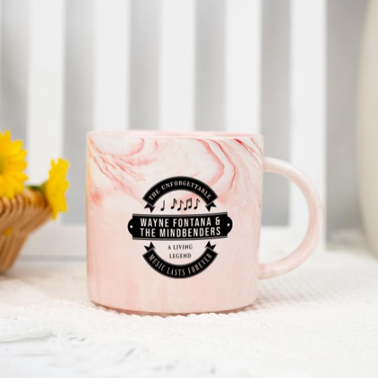Discover Wayne Fontana & The Mindbenders - The unforgettable - Music lasts forever - If you miss a musici Marble Mugs