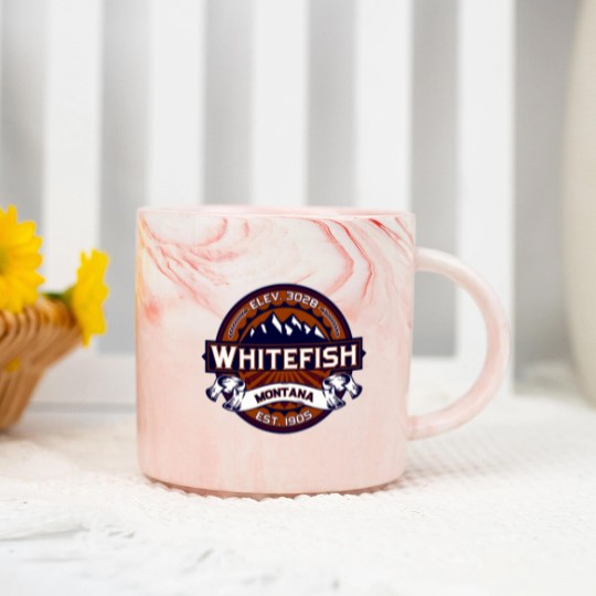 Discover Whitefish Vibrant Marble Mugs