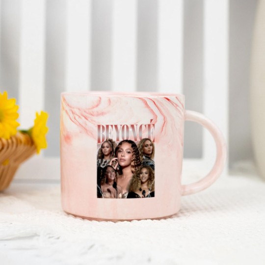 Discover Renaissance Beyonce 90s Vintage Marble Mugs, Beyonc Fan Marble Mugs