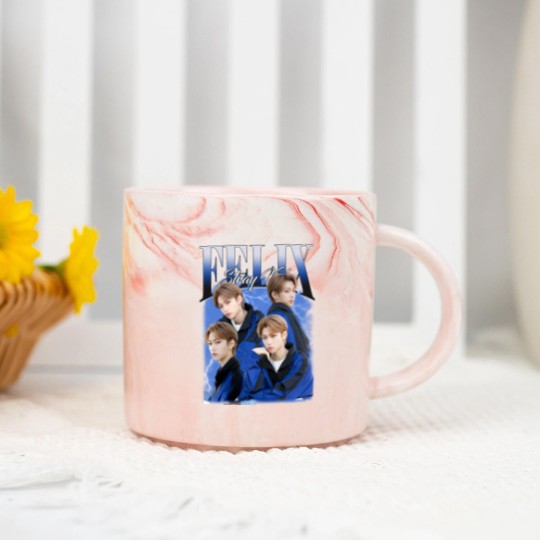 Discover Vintage Stray Kids Felix Lee Marble Mugs
