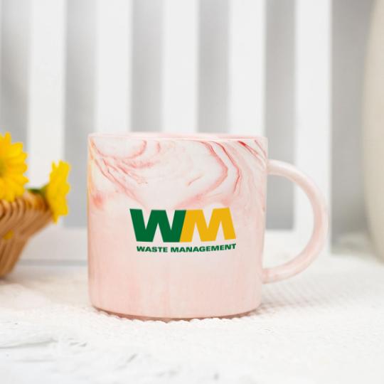 Discover WASTE MANAGEMENT LOGO Marble Mugs