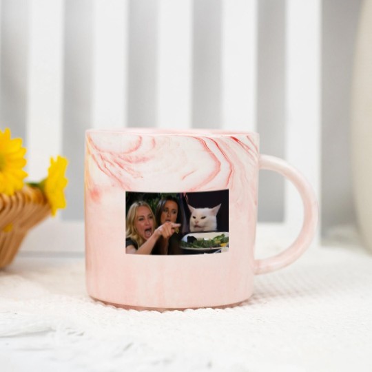 Discover Woman Yelling at a Cat - Meme - Marble Mugs