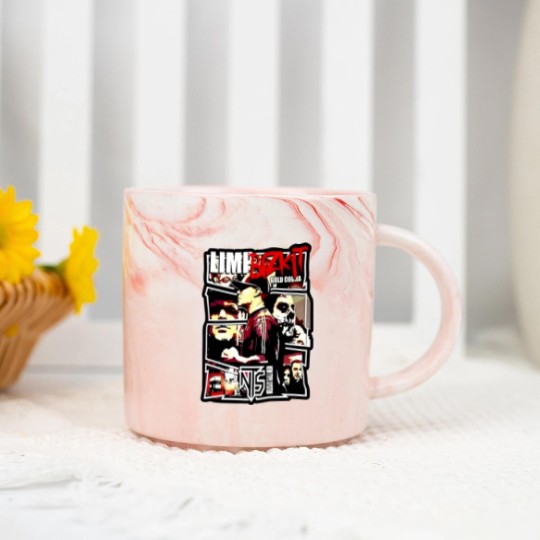 Discover Limp Bizkit Marble Mugs, Vintage Limp Bizkit Gold Cobra Marble Mugs, Limp Bizkit Marble Mugs For Fans, Limp Bizkit Graphic Marble Mugs, Limp Bizkit Rock Band Marble Mugs