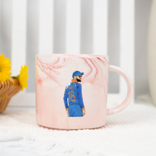 Discover Virat Kohli - Virat Kohlicricketindia1 Inch Beard1 Mo - Marble Mugs