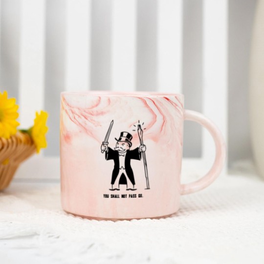 Discover You Shall Not Pass Go Marble Mugs