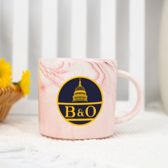Discover Vintage B&O railroad logo - Railroad - Marble Mugs