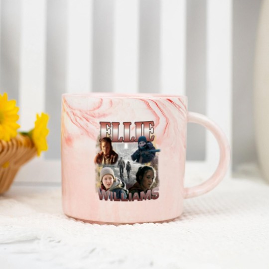 Discover Ellie Williams Marble Mugs, Bella Ramsey TLOU Marble Mugs, Joel and Ellie TLOU Marble Mugs, Narco Pedro Pascal Fans