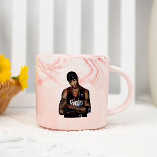 Discover Allen Iverson Marble Mugs, Rare The Answer Rap Marble Mugs Vintage Style Graphic Print