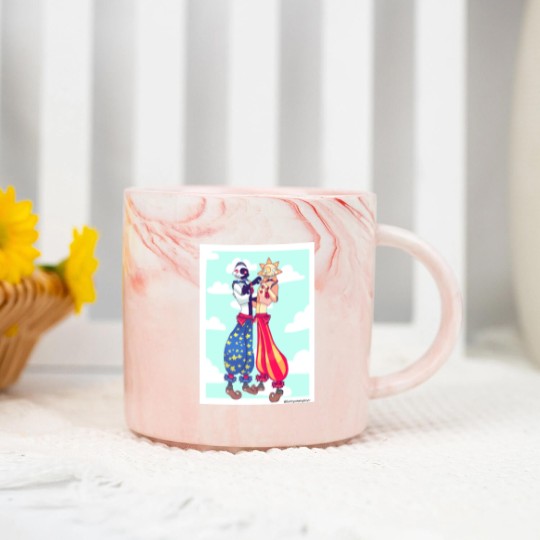 Discover Sun and Moon fnaf Long Marble Mugs
