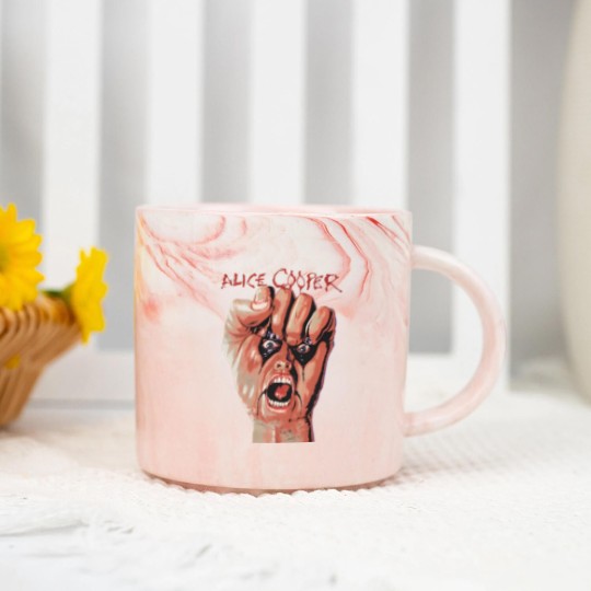 Discover Alice Cooper Tour Rock Music Marble Mugs, Alice Cooper, Raise Your Fist and Yell Marble Mugs