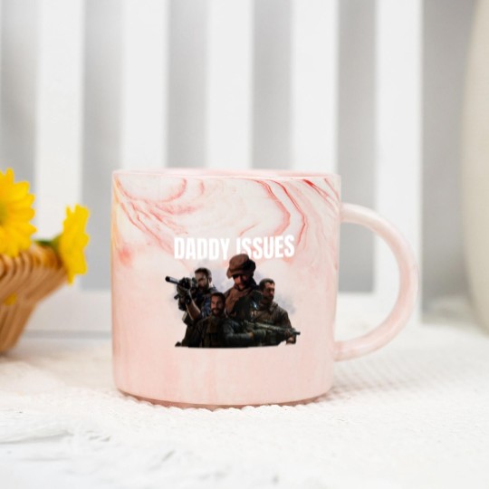 Discover Captain Price Daddy Issues Call of Duty Marble Mugs