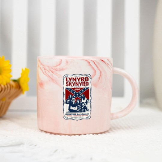 Discover Lynyrd Skynyrd 1977 Tour Marble Mugs Marble Mugs