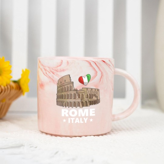 Discover I Love Rome Italy Colosseum Marble Mugs