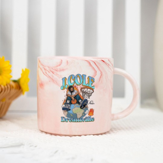 Discover J Cole Dreamville Vintage Marble Mugs, J Cole Marble Mugs, Rap Hip Hop, J Cole Merch