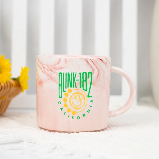 Discover Blink-128 Marble Mugs, Smiley Face Marble Mugs, Rock Show Marble Mugs,