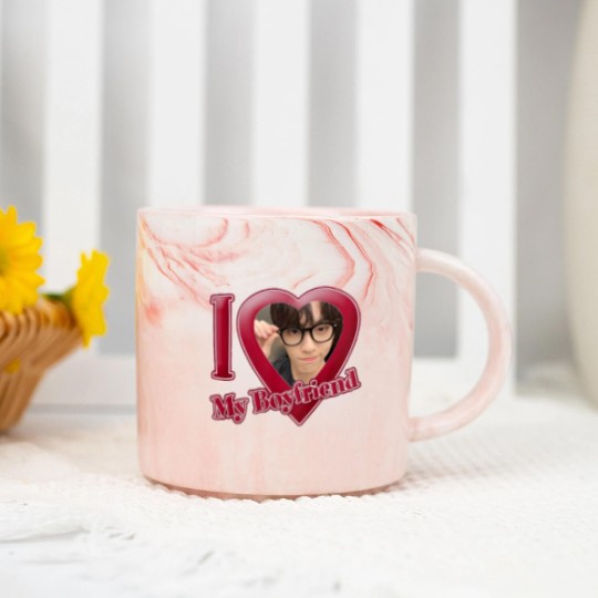 Discover Soobin TXT ‘i love my boyfriend’ Army78th Field Artillery Regiment wo Txt Marble Mugs