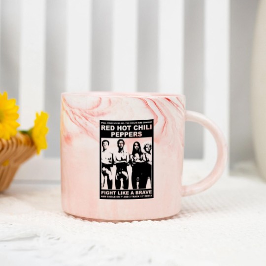 Discover Red Hot Chili 90s Vintage Style Unisex Marble Mugs, RHCP Marble Mugs