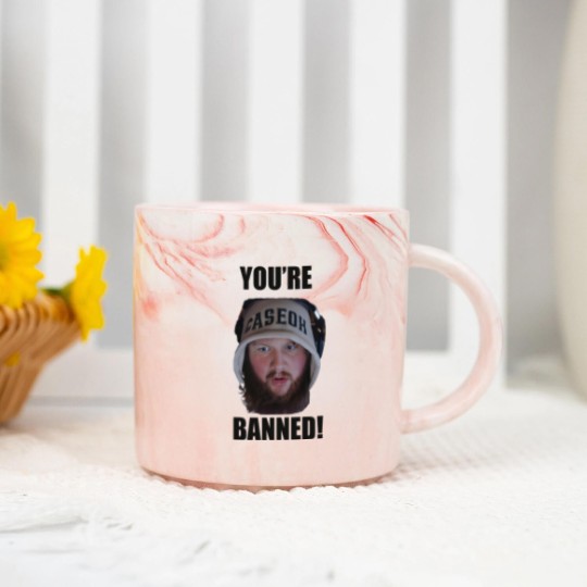Discover You're Banned CaseOh Marble Mugs, CaseOh Meme