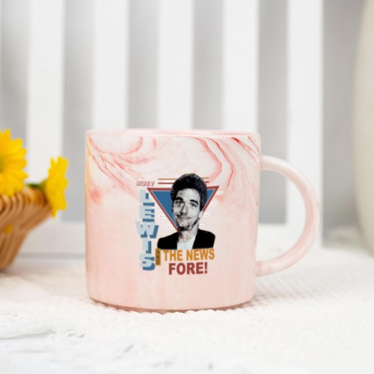 Discover Vintage 1986 Huey Lewis and the News Pop Rock Marble Mugs
