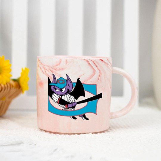 Discover Game of Greensboro Bats Baseball Marble Mugs